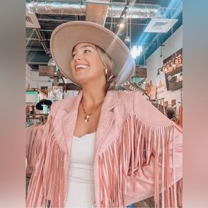 NWT - Back In The Saddle - Suede Fringe Jacket